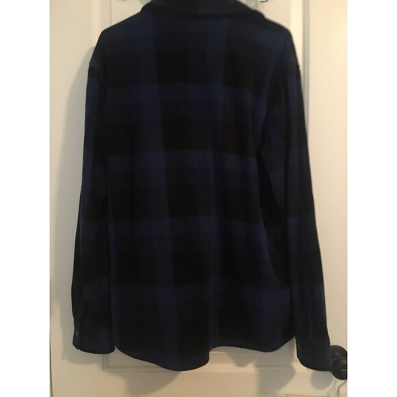 Chaps Men's Plaid Button Down Shirt Fleece Long Sleeve Size Medium - Picture 5 of 6